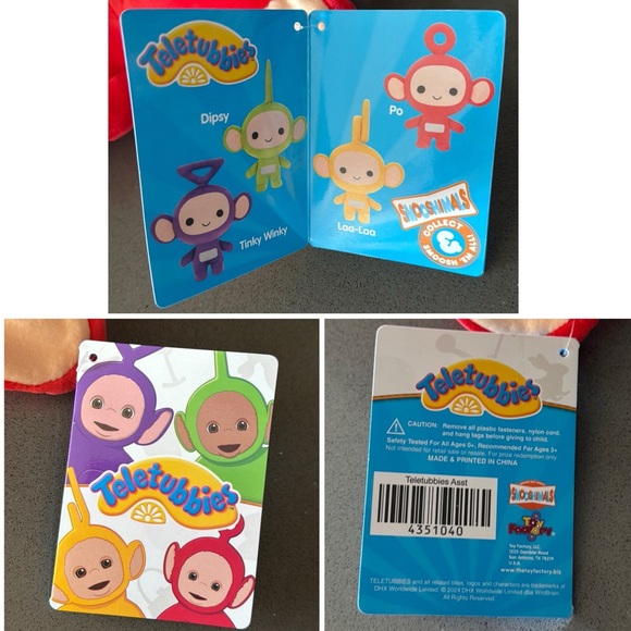 TELETUBBIES Plush Set Of 4 / Smooshimals / Dipsy Tinky Winky Laa-Laa Po / 9โ NEW - Picture 16 of 16